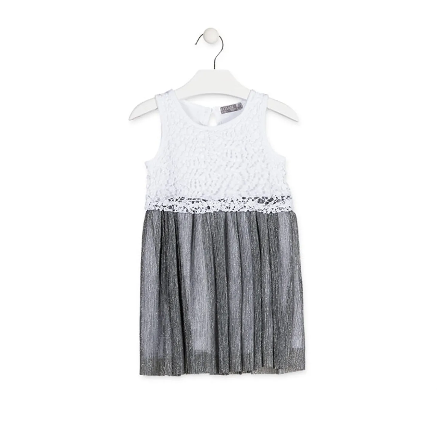 Vestito con Gonna Argento Bambina Junior