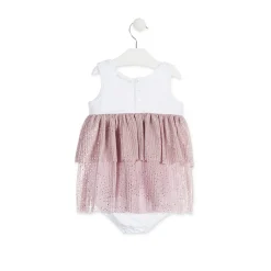 Vestito con Mutandina in Tulle Rosa Baby Bambina