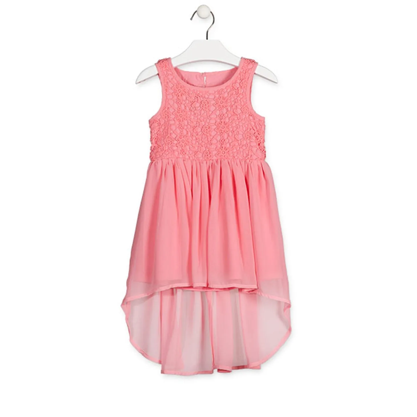 Vestito Elegante Rosa Corallo Bambina Junior