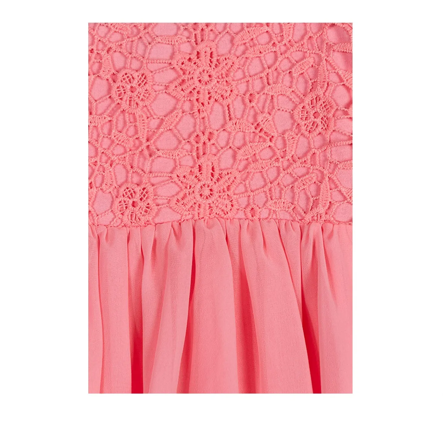 Vestito Elegante Rosa Corallo Bambina Junior