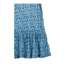 Vestito in Jersey a Fiori Blu Bambina Junior