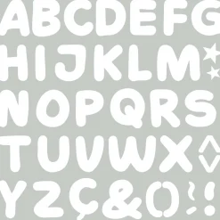 Vinili Adesivi Decorativi Alfabeto Formato XL