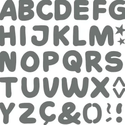 Vinili Adesivi Decorativi Alfabeto Formato XL