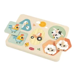 Wooden Musical Puzzle Farmers